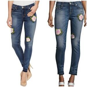 Hudson Nico Midrise Super Skinny‎ Ankle Jeans Rose 29 X 28